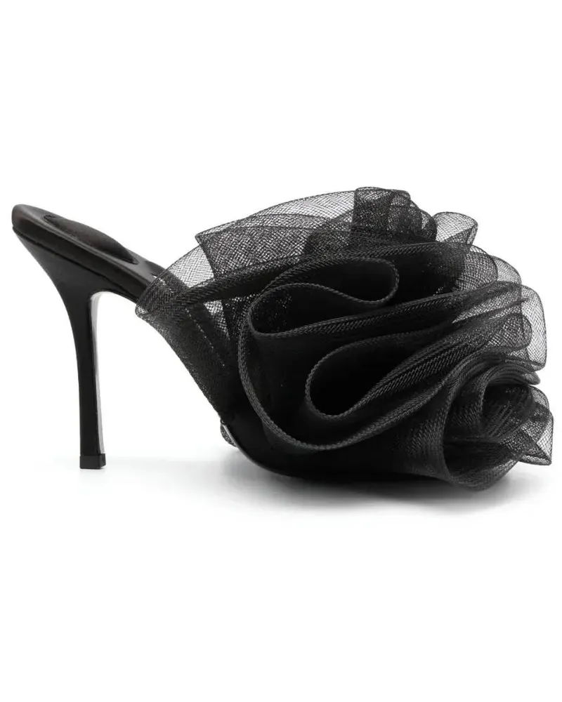 Alexander Wang Slipper & Pantoletten Ruched Tulle Mules schwarz Schwarz