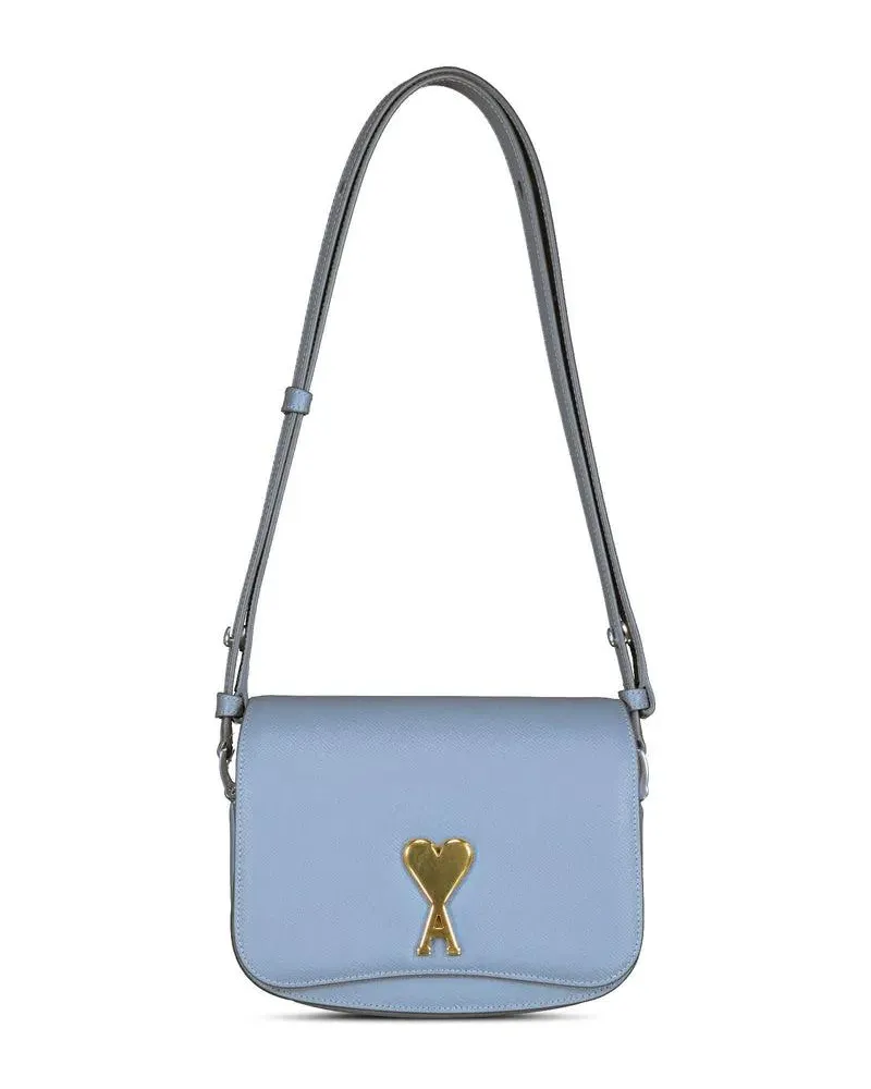 AMI Paris Crossbody Bags Schultertasche mit Logo Blau