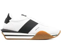 Low-Top Sneaker Panelled Suede James Sneaker weiß
