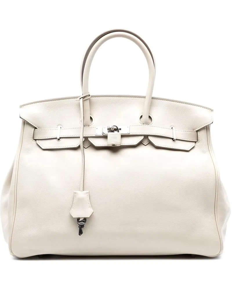 Hermès Crossbody Bags Swift Birkin Retourne 35 weiß Weiß