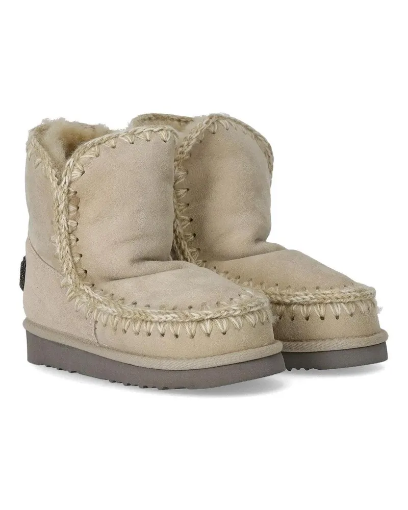 Mou Stiefel Eskimo 18 Glitter Logo Chalk Boot beige Beige