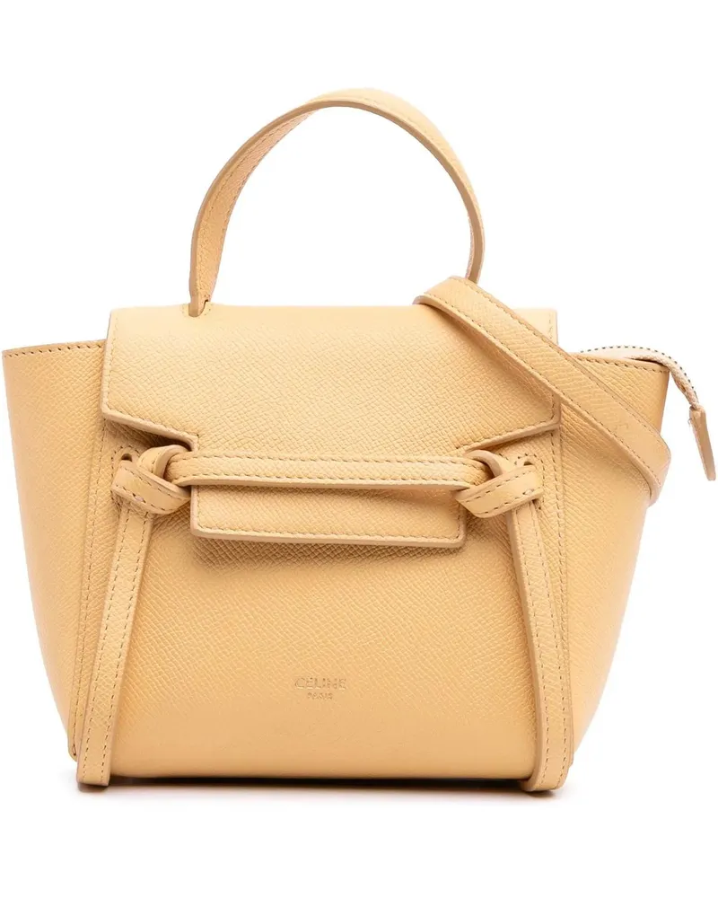 Celine Hobo Bags 2020 Pico Grained Calfskin Belt Bag gelb Gelb