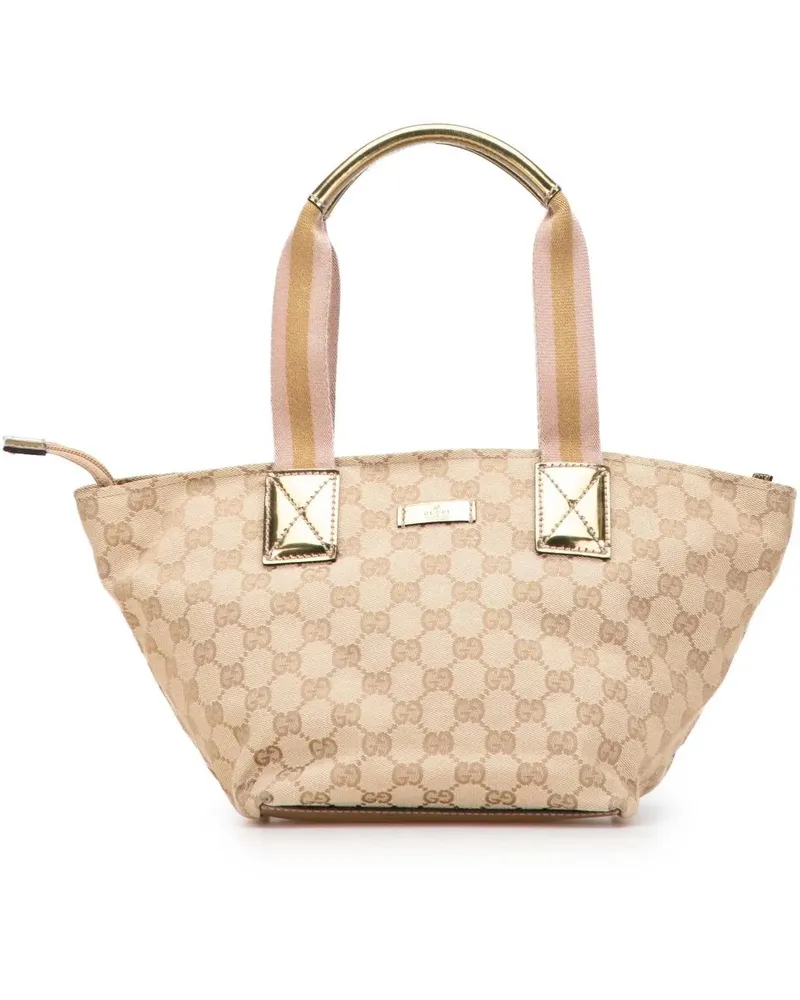 Gucci Crossbody Bags GG Canvas Web Handbag braun Braun