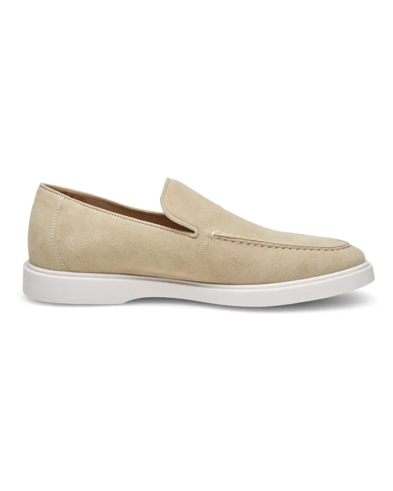 Heinrich Dinkelacker Slipper & Pantoletten Loafer Genua Plain Loafer V beige Beige