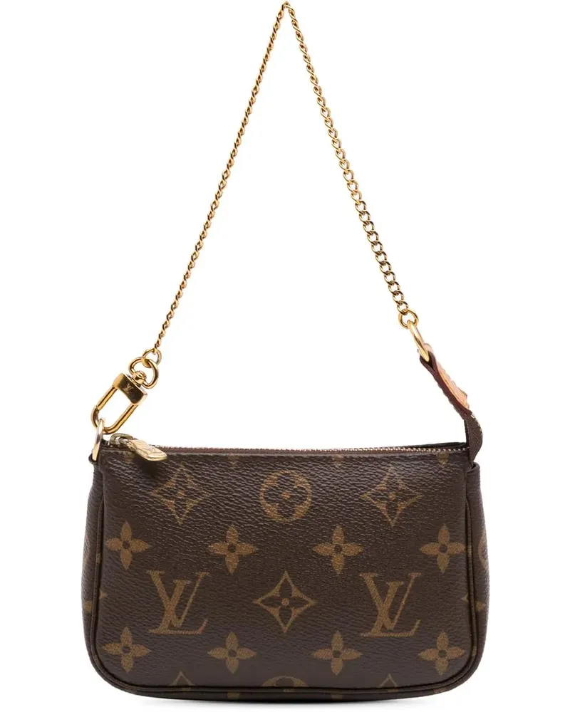 Louis Vuitton Crossbody Bags Monogram Mini Pochette Accessoires braun Braun