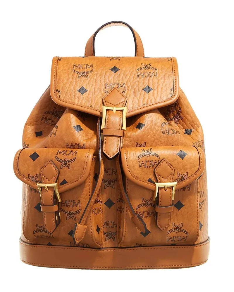 MCM Rucksäcke Aren Backpack Mini cognacbraun Cognacbraun