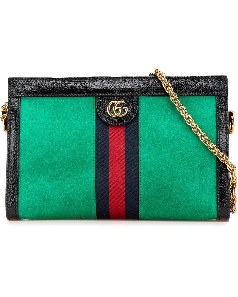 Gucci Hobo Bags 2016-2024 Small Suede Ophidia Chain Crossbody grün Grün