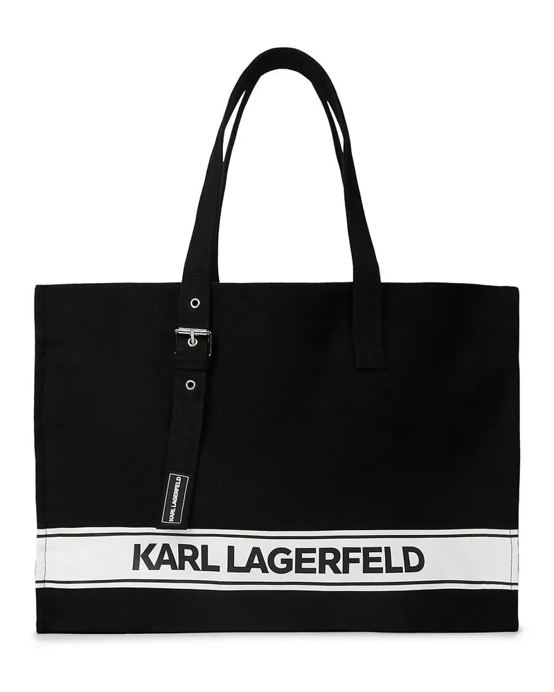 Karl Lagerfeld Shopper K/Essential Strandtasche schwarz Schwarz