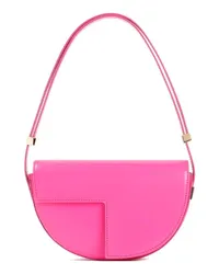 Patou Shopper Le Petit Fuchsia Leather Shoulder Bag Rosa