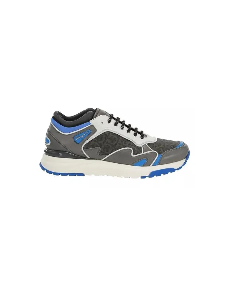 Ferragamo Low-Top Sneaker Leather Logo Sneakers blau Blau