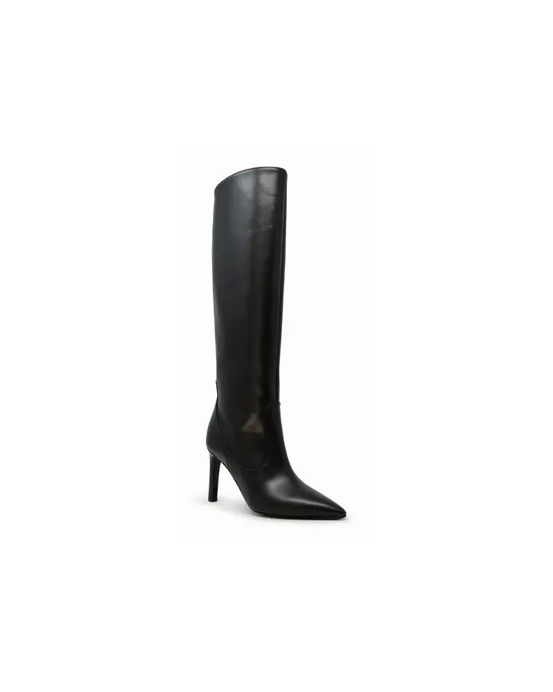P.A.R.O.S.H. Stiefel Anshoe Black Leather Boots schwarz Schwarz