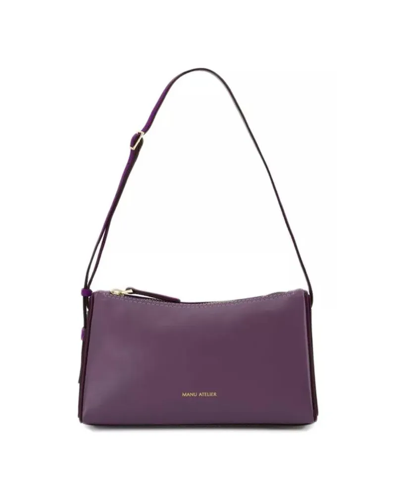 Manu Atelier Hobo Bags Mini Prism Hobo Bag  - Steel/Purple - Leather lila Lila