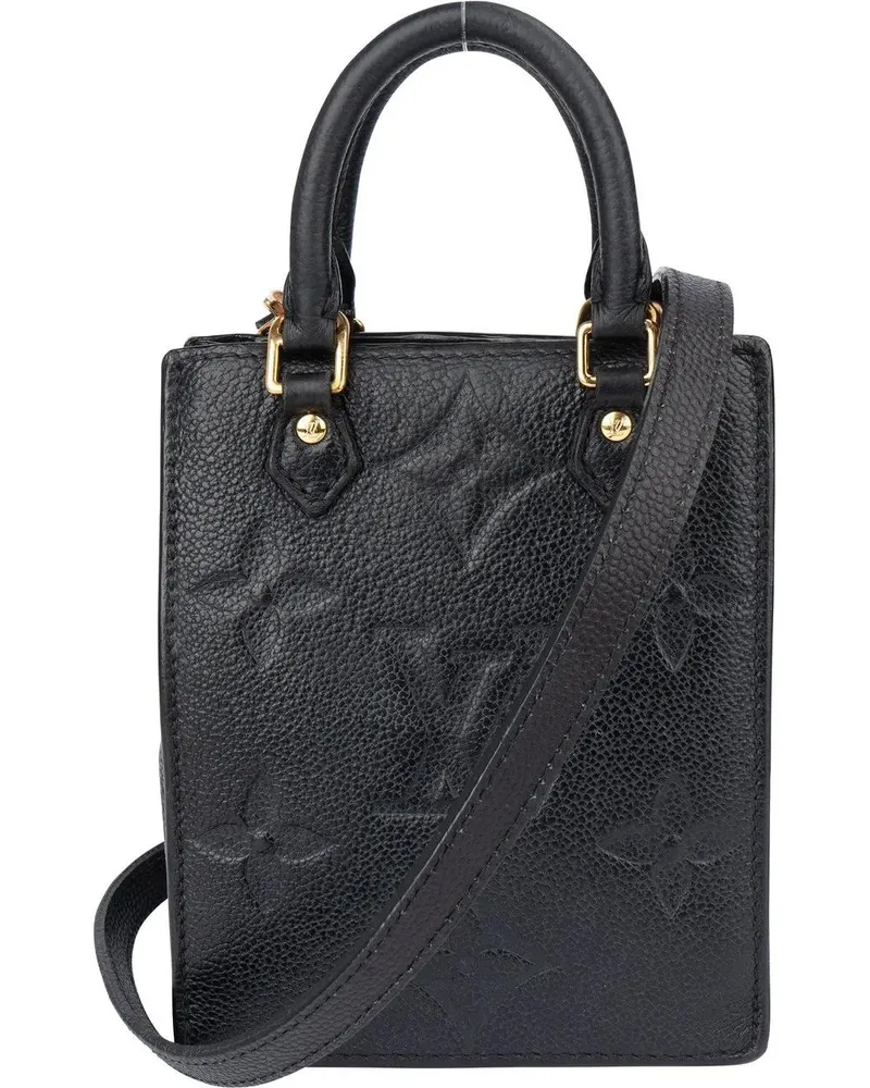 Louis Vuitton Crossbody Bags  Leather Empreinte Monogram Sac Plat schwarz Schwarz