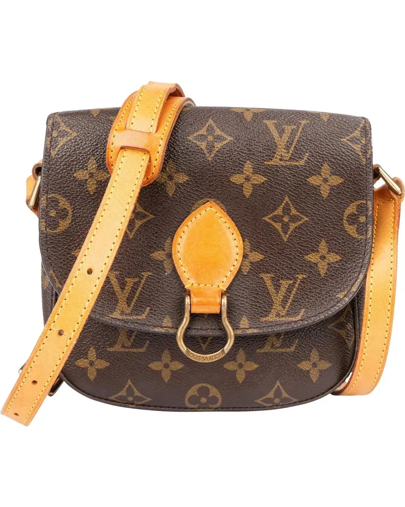 Louis Vuitton Crossbody Bags  Canvas Monogram Saint Cloud PM Cross braun Braun