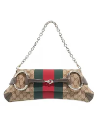 Gucci Hobo Bag Horsebit Chain Medium Shoulder Bag Beige