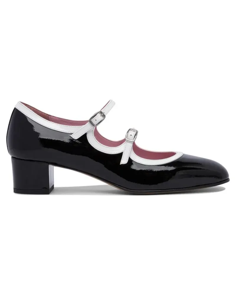 Carel Hohe Schuhe Block Heel Shoes With Glossy Finish schwarz Schwarz