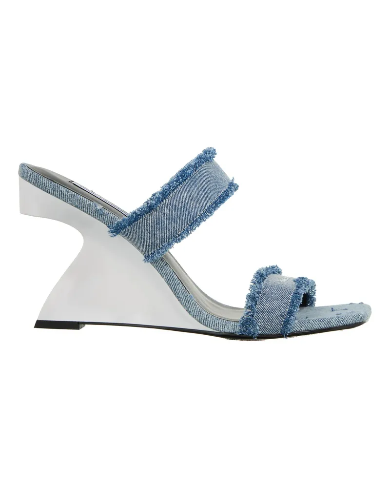 Karl Lagerfeld Sandaletten mit Absatz Waverly Double Strap Slide blau Blau