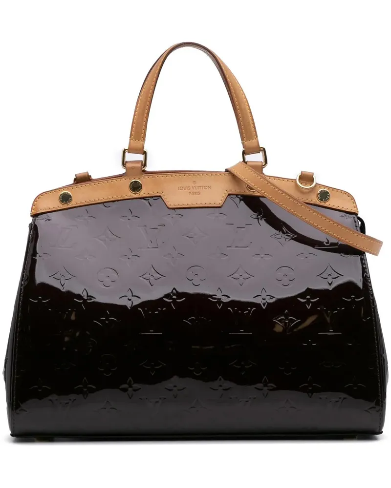 Louis Vuitton Hobo Bags Monogram Vernis Brea MM orange Orange