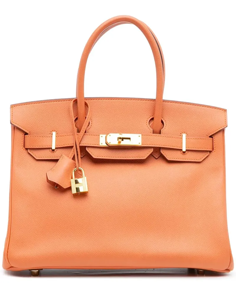 Hermès Crossbody Bags Epsom Birkin Retourne 30 orange Orange