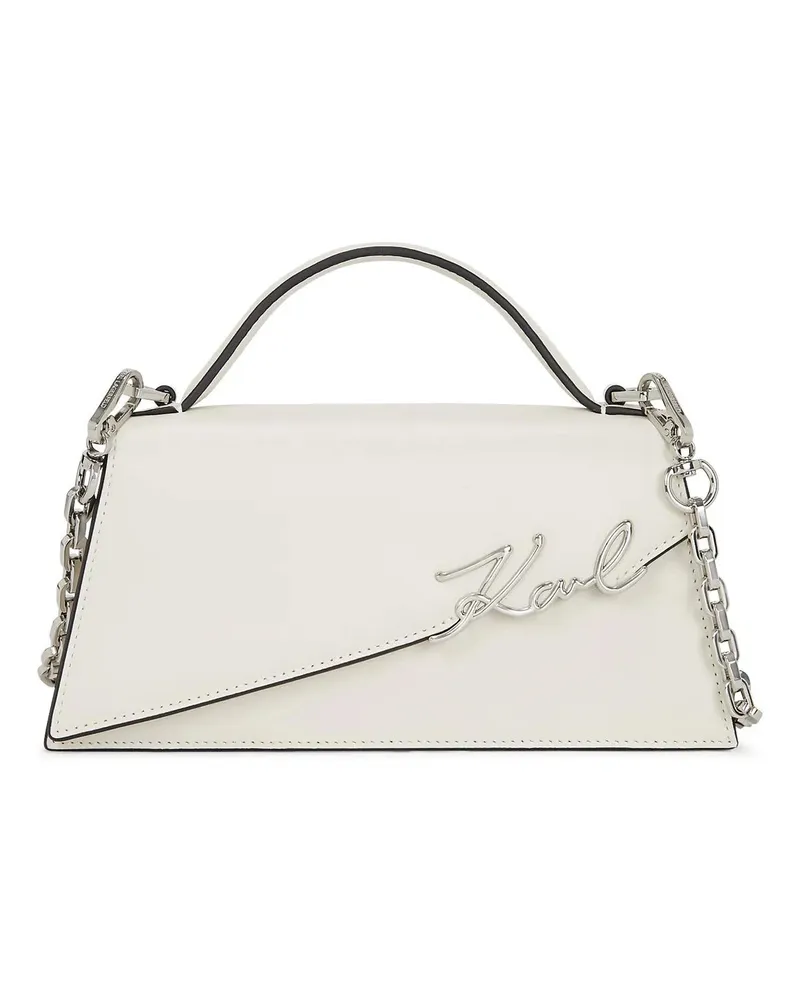 Karl Lagerfeld Crossbody Bags K/SIGNATURE SCHMALE UMHÄNGETASCHE weiß Weiß