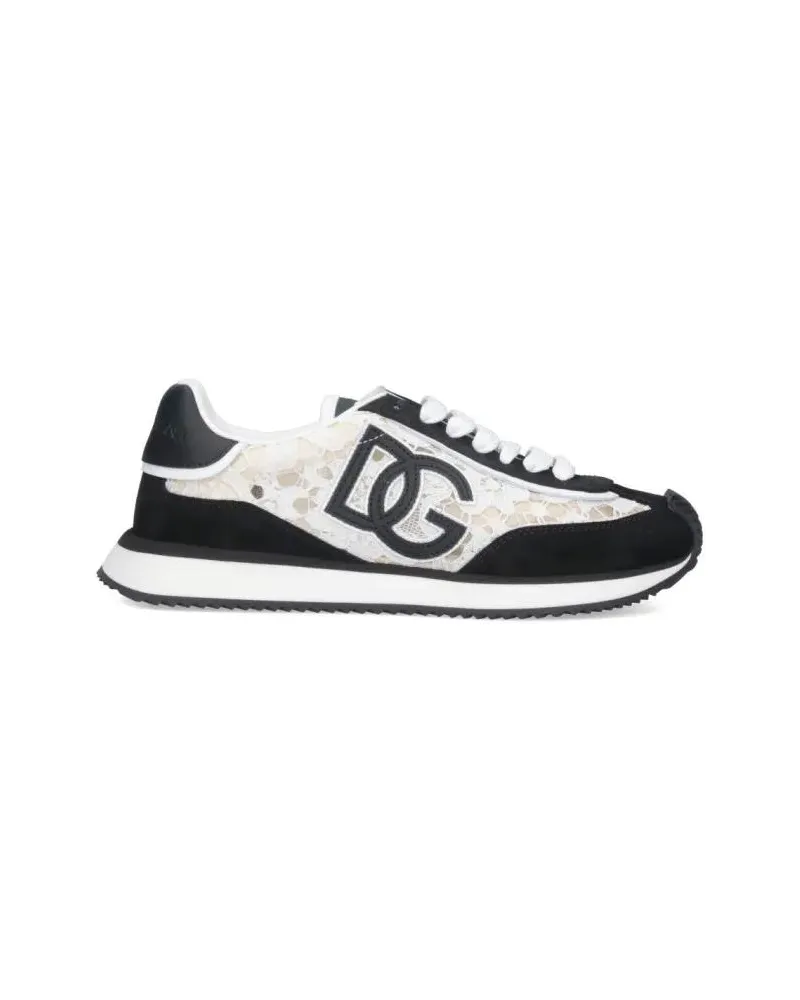 Dolce & Gabbana Low-Top Sneaker Cushion Sneakers – Black schwarz Schwarz