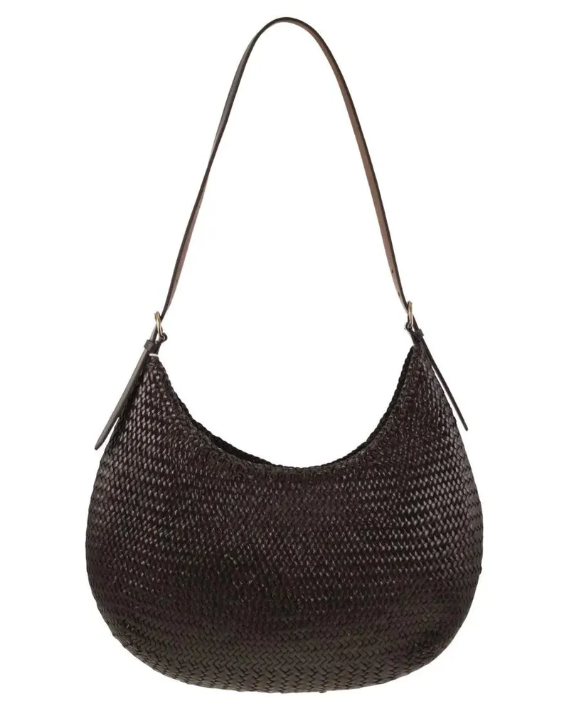 Dragon Diffusion Hobo Bags Luna Piena - Woven Leather Bag braun Braun