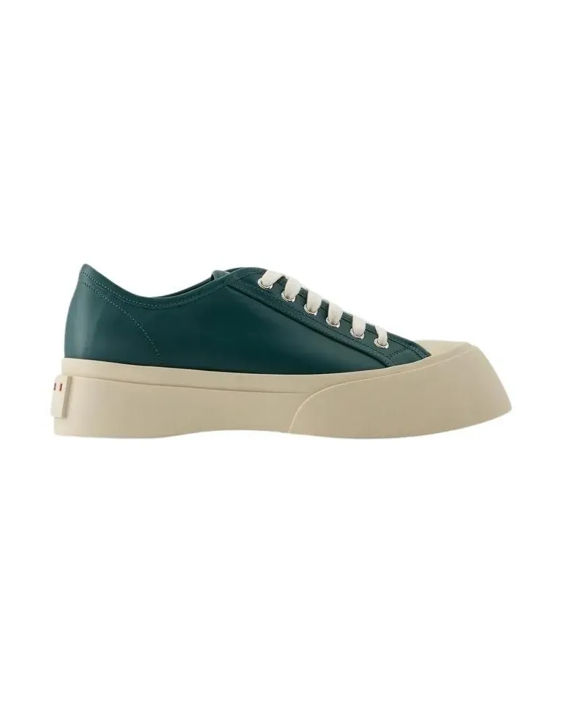 Marni Sneakers Lace Up Sneakers - Leather - Green Grün