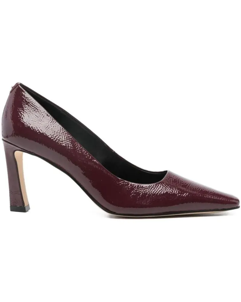 Michael Kors Hohe Schuhe Mid-Heel Pumps In Calfskin With Glossy Finish schwarz Schwarz