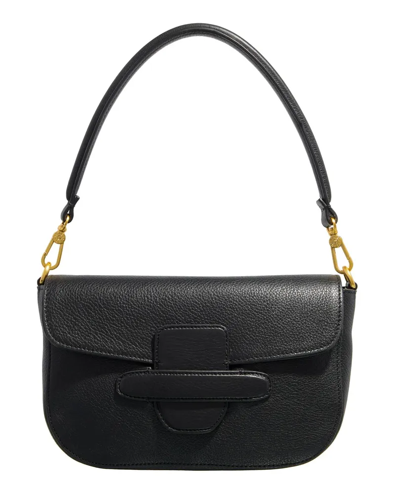 Abro Crossbody Bags Schultertasche Camilla/ Black/Gold schwarz Schwarz