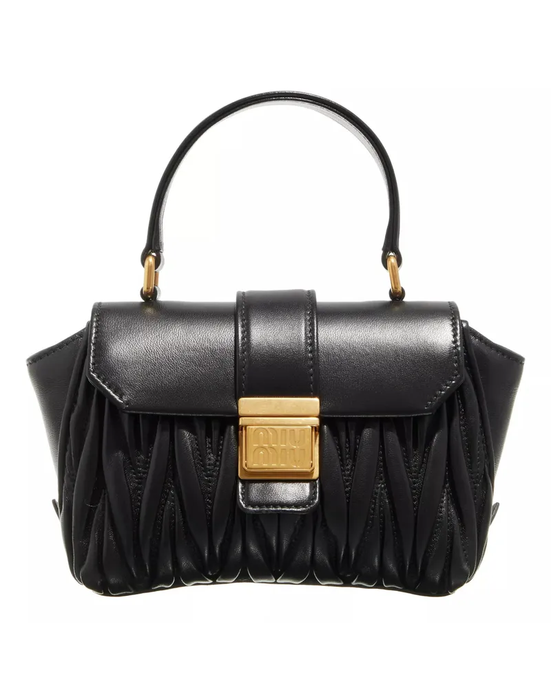 Miu Miu Crossbody Bags Mini Bag In Matelassé Nappa Leather Schwarz