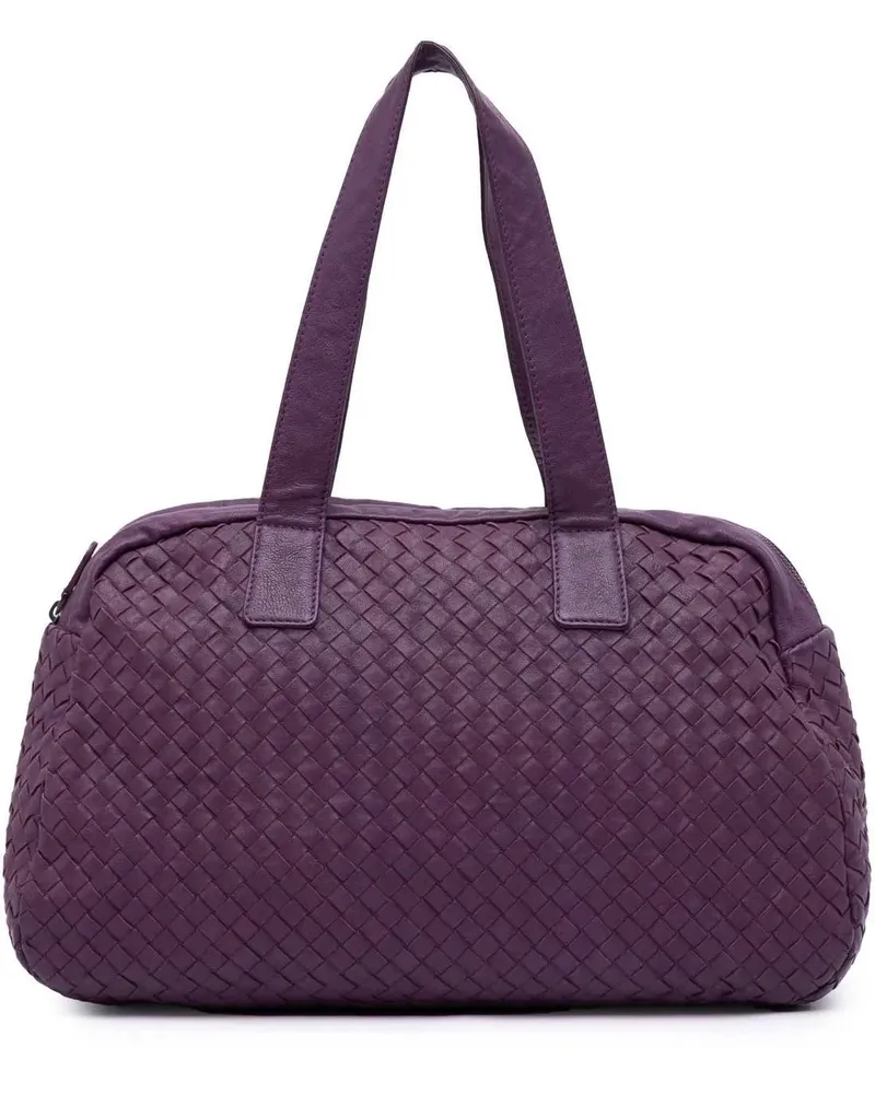 Bottega Veneta Hobo Bags 2012-2024 Nappa Intrecciato Shoulder Bag lila Lila