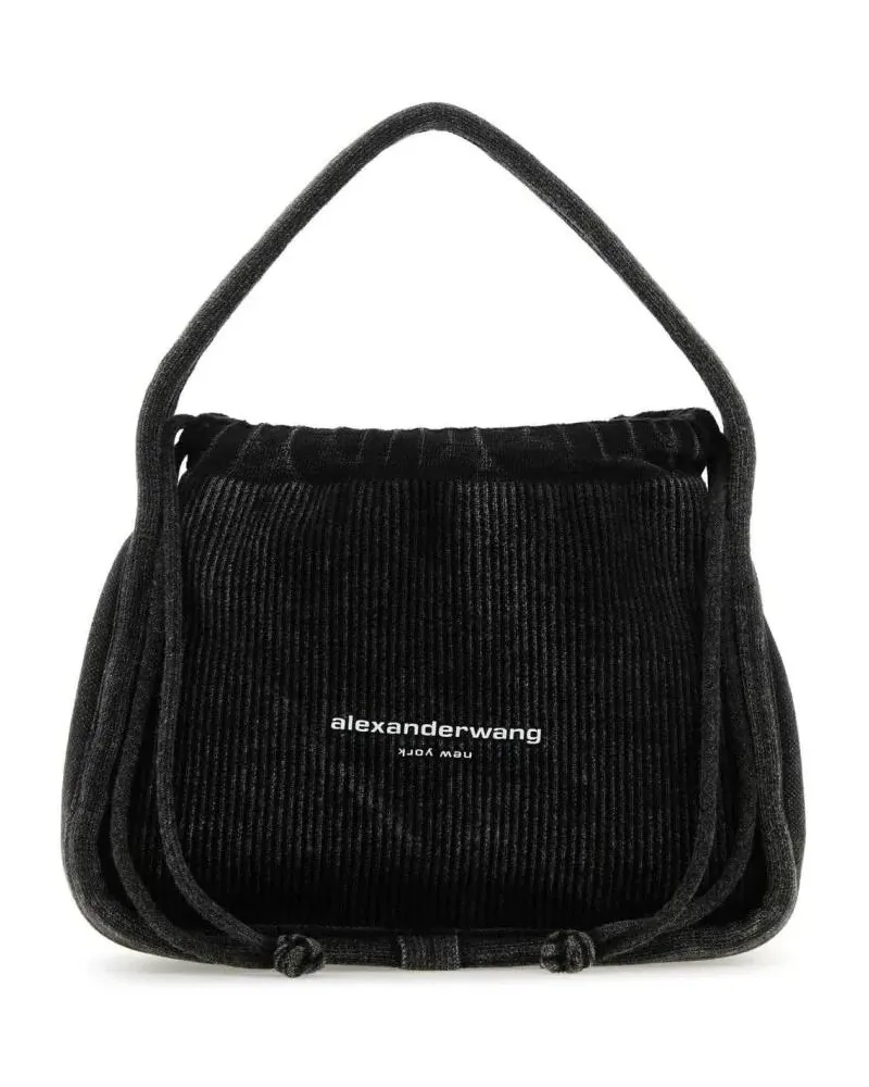 Alexander Wang Hobo Bags Structured Minimalist Black Handbag schwarz Schwarz