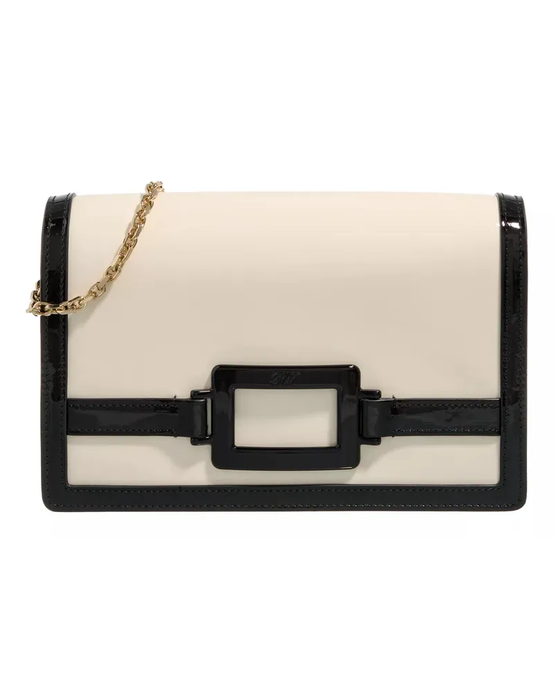 Roger Vivier Crossbody Bags Belle Vvier Voyage Clutch Creme