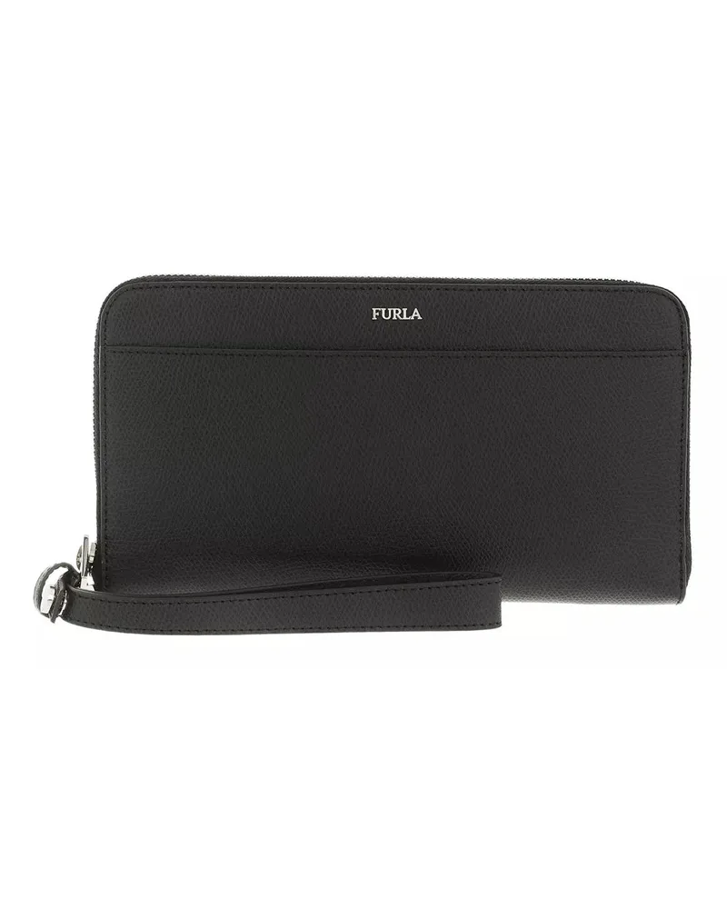 Furla Portemonnaies Marte Travel Zip Around Schwarz