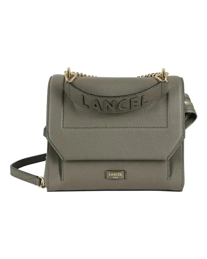 Lancel Hobo Bags Ninon M Shoulder Bag With Textured Leather grau Grau