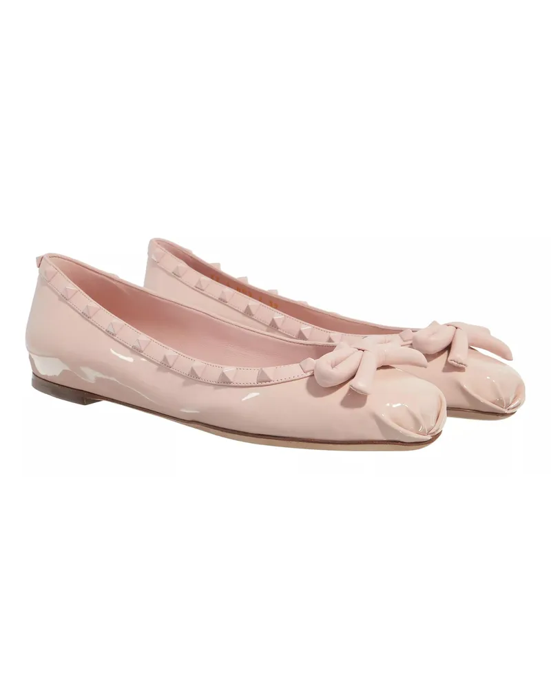 Valentino Garavani Pumps & High Heels Ballerina Rockstud rosa Gold