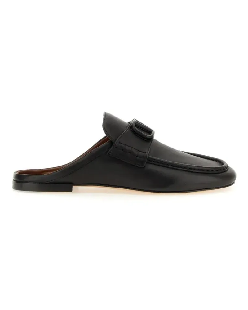 Valentino Garavani Loafer Signature Vlogo Sandal schwarz Schwarz