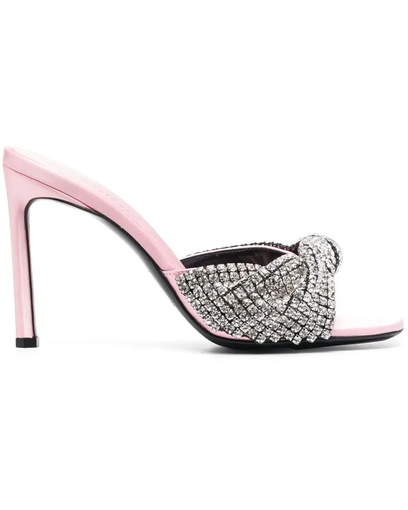 Sergio Rossi Sandalen Sandals Pink Crystal rosa Gold