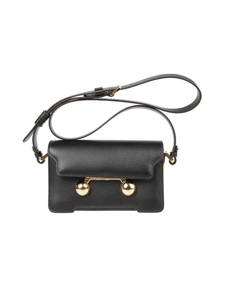 Marni Hobo Bags Magnetic Closure Shoulder Bag schwarz Schwarz