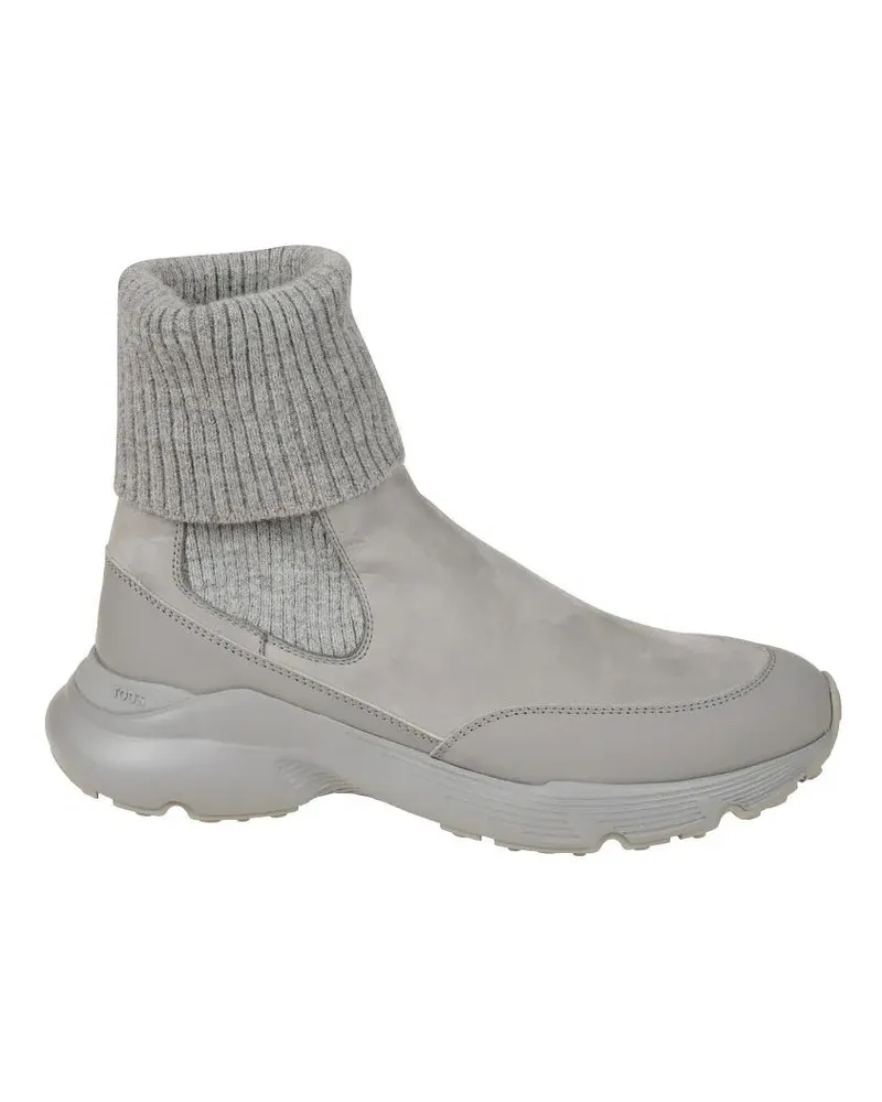 TOD'S Stiefel Ankle-Height Grey Boots With Rounded Toe grau Grau