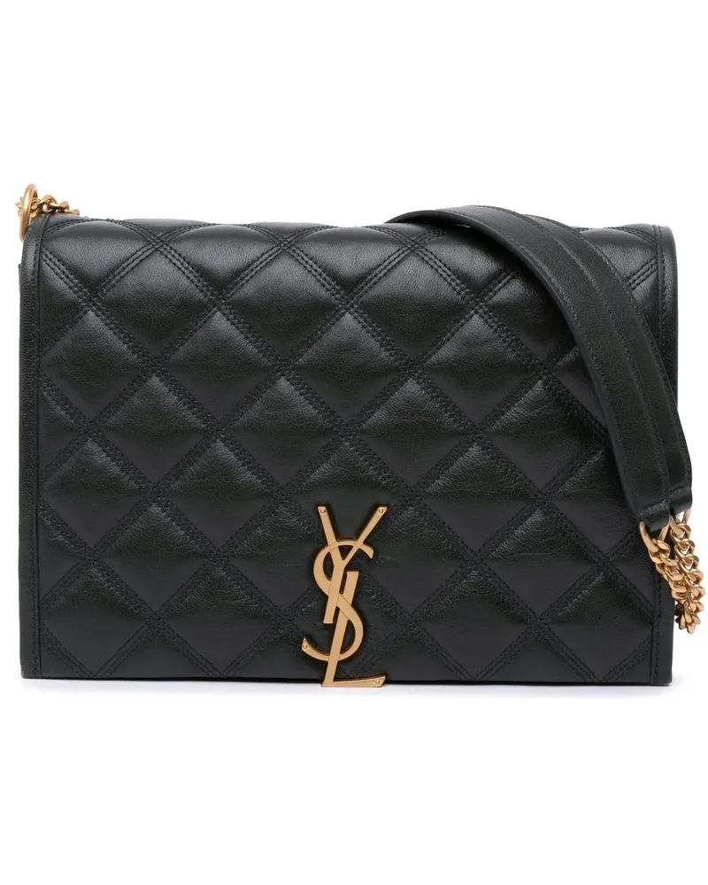 Saint Laurent Hobo Bags 2021 Small Quilted Lambskin Becky Chain Shoulder B grün Grün