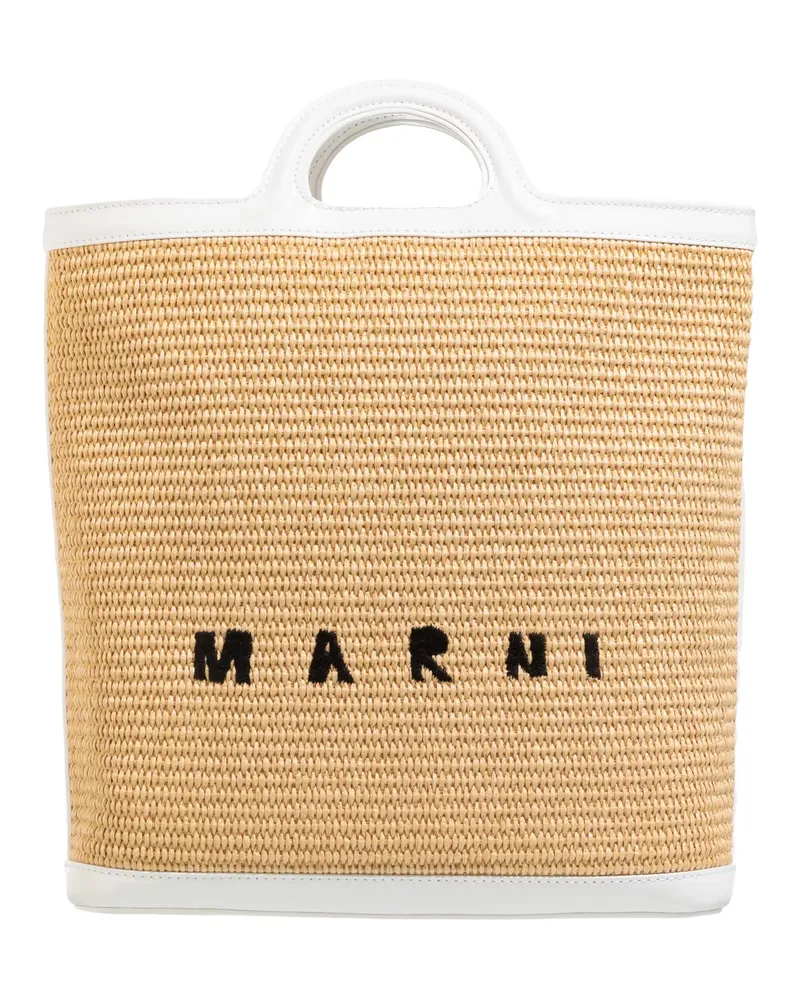 Marni Shopper & Totes Tropicalia Crossbody beige Beige