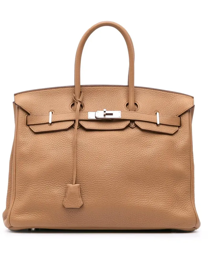 Hermès Crossbody Bags Togo Birkin Retourne 35 braun Braun