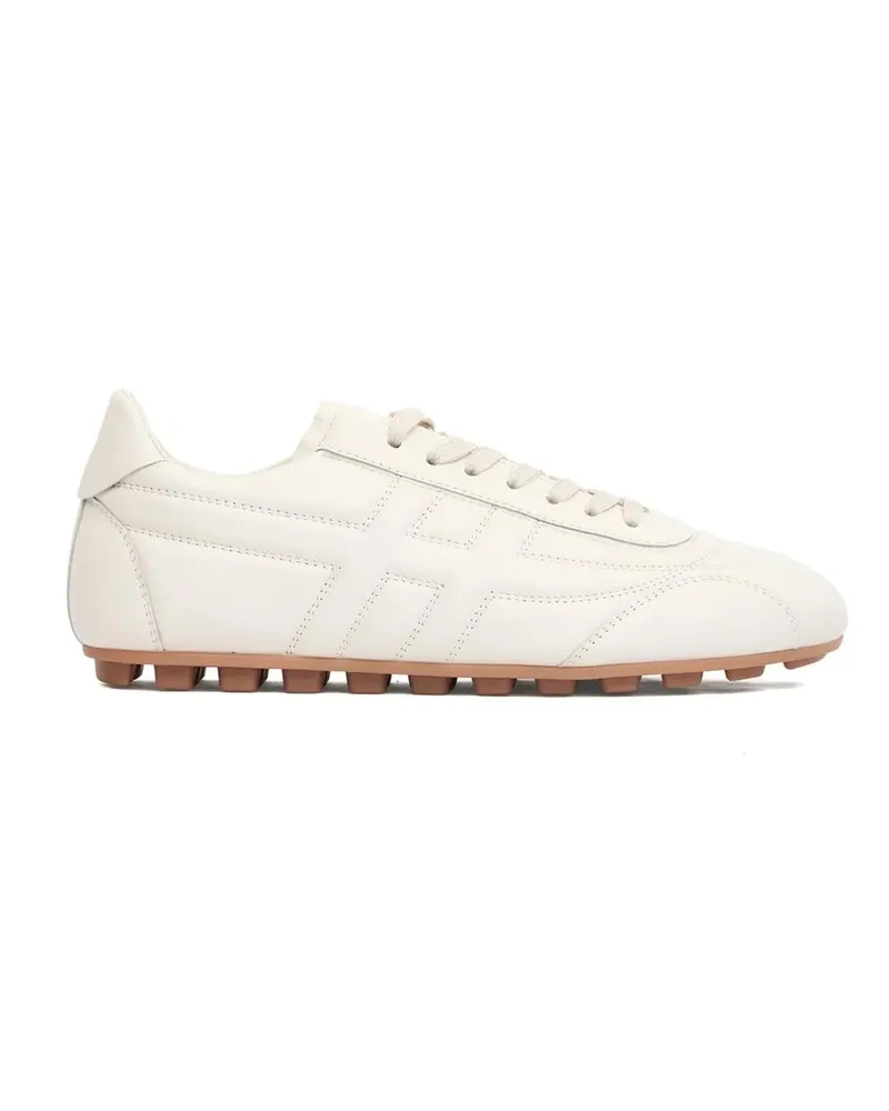 Hogan Low-Top Sneaker H693 White Leather Runner Sneakers weiß Weiß