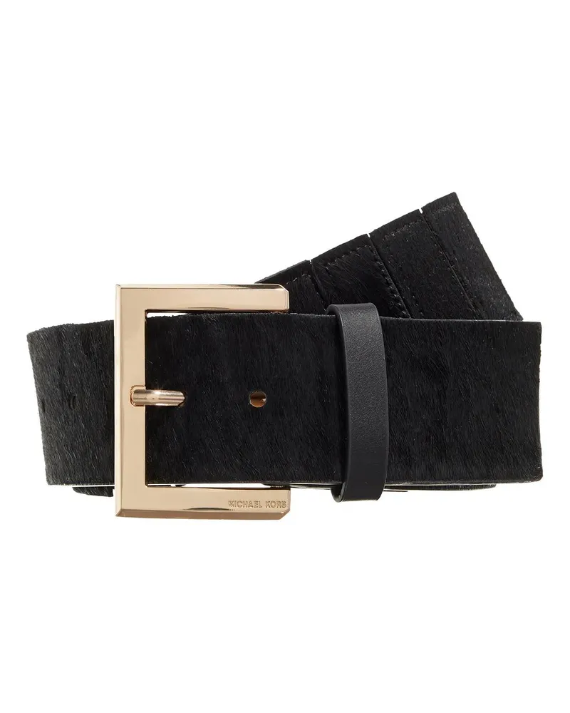 Michael Kors Gürtel 55Mm Haircalf Belt W Stretch Back schwarz Schwarz
