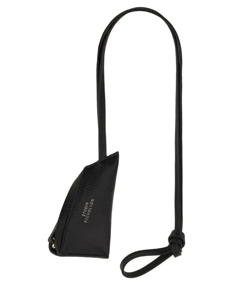 Studio Nicholson Hobo Bags Black Leather Pouch schwarz Schwarz
