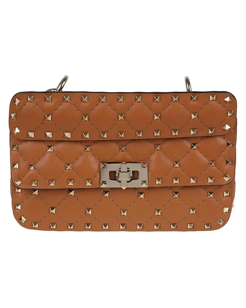 Valentino Garavani Hobo Bags Small Shoulder Bag Rockstud Spike braun Braun