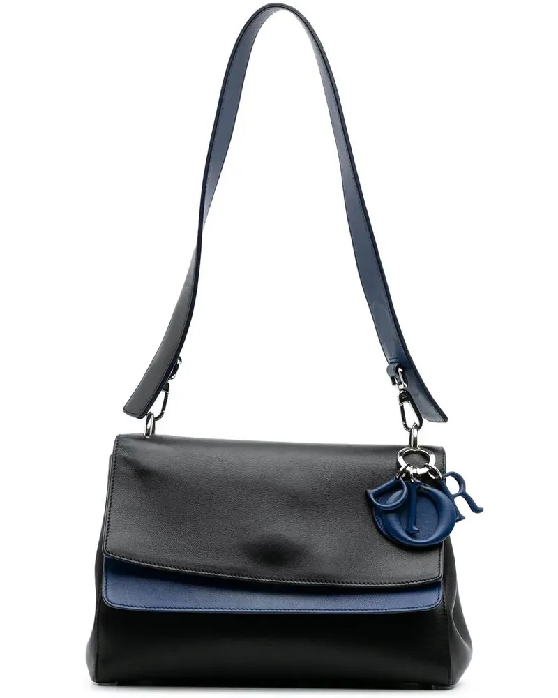 Dior Hobo Bags Medium Calfskin Be Dior Double Flap schwarz Schwarz