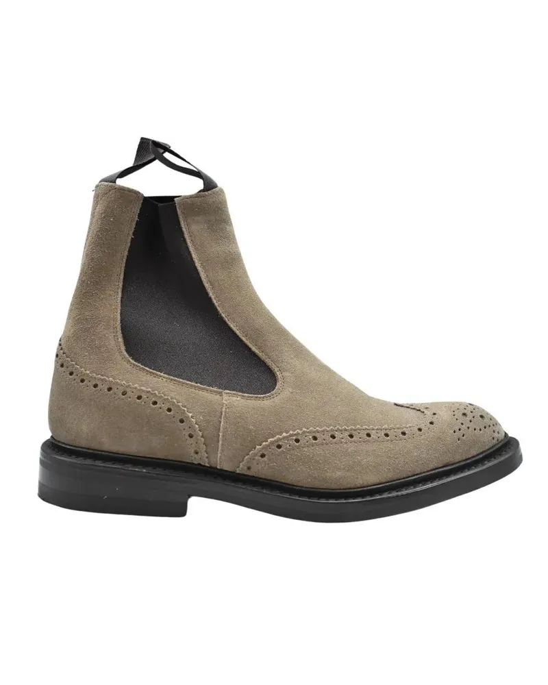 Tricker's Stiefel Laced Boots With Brogue Detailing schwarz Schwarz