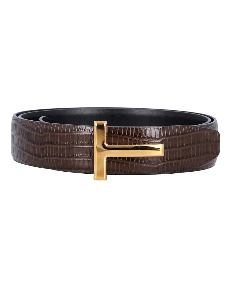 Tom Ford Gürtel Tejus Icon Belt braun Braun